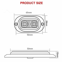 Feux de position latéraux avant pour camion et remorque 12-24V, feux indicateurs LED pour voiture, feux d'avertissement, clignotants pour camion, feux extérieurs pour camion