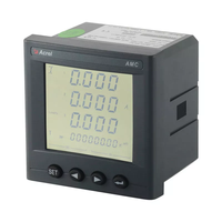 Compteur d'énergie triphasé Acrel AMC96L avec écran LCD de type panneau, 45-65Hz, RS485 Modbus-RTU, 660V AC, pour la surveillance de l'énergie solaire des postes de transformation
