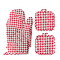 Ensemble de gants de cuisson ergonomiques pour une meilleure adhérence sur les plats en verre lisse et les ustensiles de cuisson en céramique