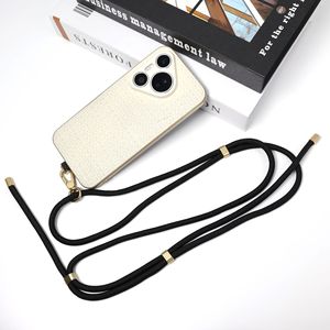 WANLISHENG Phone <b>Lanyard</b> Black <b>Polyester</b> Weaving Adjustable Neck Strap Crossbody For Mobile Phone - Product Image 1