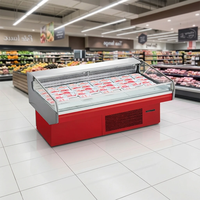 Vitrine Réfrigérée Sur Mesure en Acier Inoxydable pour Viande Fraîche – Comptoirs de Boucherie en Supermarché