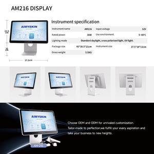 Microscope d'analyseur de peau de cheveux de détecteur de cuir chevelu LCD de 15.6 pouces pour le test de follicule pileux et la loupe d'analyse de peau 50/100/200X - Product Image 5