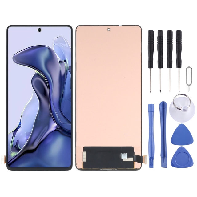 LCD Touch Screen OLED Material Digitizer Full Assembly with 1 Year Warranty for Mi 11T / 11T Pro