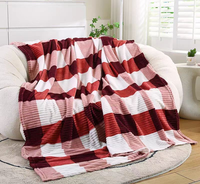 Couverture en polaire jacquard personnalisée ultra douce en polyester, toutes saisons, diverses couleurs et tailles, pour la maison, le canapé, le lit, le bureau