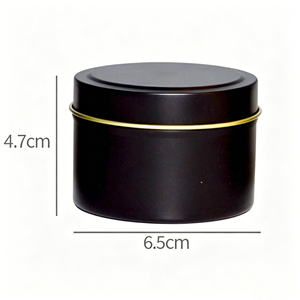 Envase de Metal Redondo de Lujo para Velas, Recipientes de 4oz con Tapas para Viajes, Caja de Almacenamiento para Velas Aromáticas - Product Image 3