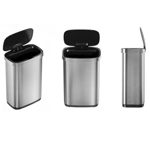 Support OEM & ODM Sensor Automatic Electric Touchless Smart Garbage Trash Can Stainless Steel Dust Bin Dustbin