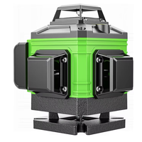 Niveau laser vert rotatif auto-nivelant 360° conforme FCC/ROHS/CE, outil de mesure laser 4D à lignes croisées pour outil électrique