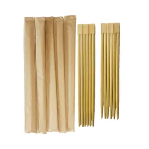 Baguettes jetables en bambou, avec Logo, baguettes personnalisées, 1 pièce