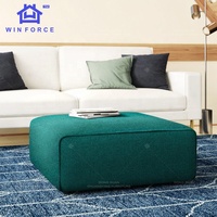 Pouf carré en tissu de lin, canapé, meuble de salon, haute qualité, nouveau Design moderne