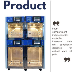 Unidad de Cuidados Intensivos Veterinarios EUR VET, Jaula de UCI Completa con Temperatura Equilibrada en 3D y Atomización Médica de Doble Bomba - Product Image 1