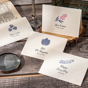 Custom Vintage Paper Postcard Greeting Cards with Envelopes Thank You Card for Small Business Blessing Cards