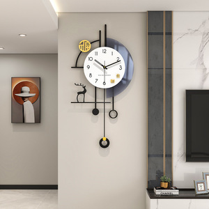 Orologio al quarzo con decorazione <span class=keywords><strong>di</strong></span> lusso <span class=keywords><strong>di</strong></span> grandi dimensioni <span class=keywords><strong>Design</strong></span> Art Deco motivo decorativo in metallo orologio da <span class=keywords><strong>parete</strong></span> - Product Image 1