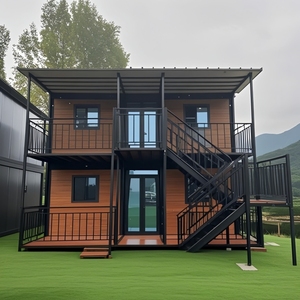 Maison conteneur extensible à deux étages et double aile, prête à l'emploi, solution clé en main avec cuisine et salle de bain pour une vie de villa - Product Image 1