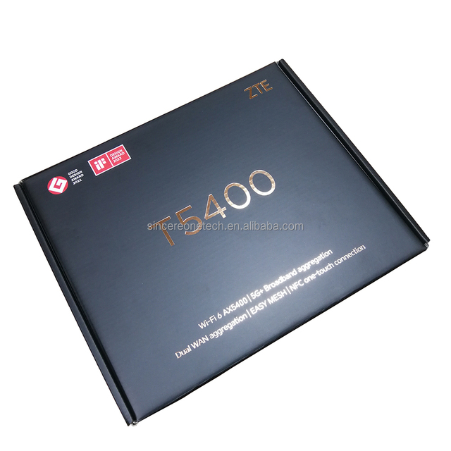 For T5400 Enterprise Firewall WEP AX5400 WiFi 6+ Dual-Band Mesh Router with QoS 5G Broadband Aggregation