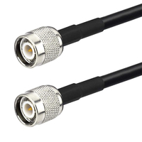 Câble de raccordement RG58 TNC mâle vers TNC mâle Câble coaxial 50 Ohm à faible perte Câble d'extension pour CB Radio/GPS Antenne Wi-Fi Radios