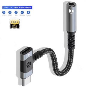 2in1 USB <span class=keywords><strong>C</strong></span> đến 3.5mm tai nghe và bộ sạ<span class=keywords><strong>c</strong></span> Adapter 2 trong 1 loại <span class=keywords><strong>C</strong></span> để AUX mic jack với PD nhanh chóng sạ<span class=keywords><strong>c</strong></span> Dongle cho tai nghe - Product Image 1