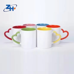 Tazas cristianas 350 ml Tazas de café Taza Vintage Drinkware Buen mango de cerámica Taza de sublimación blanca y dorada Barato - Product Image 5