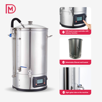 Brasseur de bière 30L/40L/60L/70L Machine à bière artisanale Homebrew Electric Mash Tun/ Micro Brewery avec nouvel écran LCD