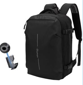 Sac à dos Oxford unisexe élégant grande capacité, étanche, extensible, avec port USB et antivol, design personnalisé pour hommes d'affaires - Product Image 5