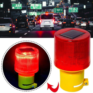 Venta Directa de Fábrica, Barrera de Tráfico para Construcción de Carreteras, Luz de Advertencia Intermitente LED Roja de Alta Luminosidad de 360 Grados - Product Image 1
