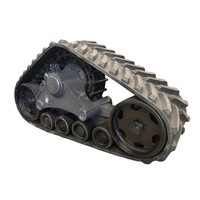 Système de chenilles de conversion triangulaires pour tracteur Juexin Premium Rubber Harvester Undercarriage Chassis Assembly