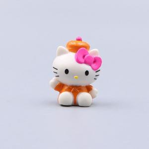 Cartoon schattige luipaardprint strik Kt kat Kawaii uniform melk kitten hars bedels DIY knutselwerk telefoonhoes decoraties accessoires - Product Image 4