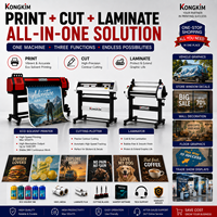 Kongkim Impresora Eco Solvente de Formato Ancho de 1.8m y 3.2m con Cabezal Xp600 I3200, Cortadora de Vinilo y Laminadora: Solución Integral para Negocios de Impresión
