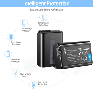 Batterie numérique lithium-ion rechargeable 7.4v 1500mAh NP-FW50 pour <span class=keywords><strong>Sony</strong></span> <span class=keywords><strong>A5000</strong></span> A6000 - Product Image 5