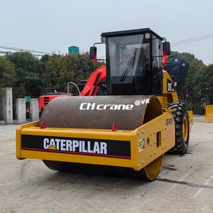 Rouleau vibrant CAT CS683e utilisé Compacteur à tambour lisse de 10 à 12 tonnes Certifié CE EPA Composants du noyau du rouleau statique Pompe à roulement - Product Image 6