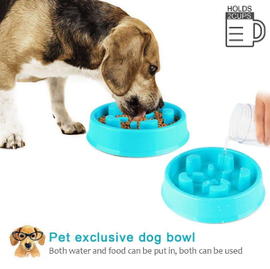 Ciotola Doppia per Gatti con Design Brevettato in ABS e Vetro per Alimentazione Lenta, Originale e in Confezione Originale - Product Image 4