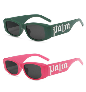 แว่นกันแดดแฟชั่นทรงสี่เหลี่ยม ฮิปฮอป วินเทจ สตีมพังก์ สีสันสดใส ลายตัวอักษรแบรนด์ดัง P-lam 2026 - Product Image 5