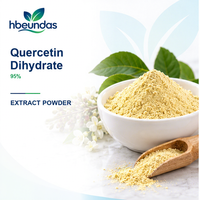 HBEUNDAS Quercétine Dihydratée en Poudre 95% Qualité Alimentaire OEM Marque Privée Ingrédient Extrait Végétal Vente en Gros