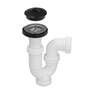 Sifone Curvo Estensibile con Valvola e Tappo 1 1/2" O/ 40 mm - Product Image 5