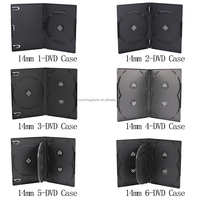 Kotak Penyimpanan CD DVD Game Hemat Ruang SUNSHING, Kemasan Kosong, Logo Custom, Premium 14mm, 1 2 3 4 5 Slot, untuk Blu-ray