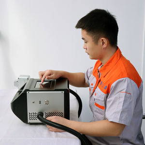 Écran tactile 25W Petit Industria Portable Portable Mobile Type Marque Métal Fiber Laser Machine De Marquage - Product Image 5