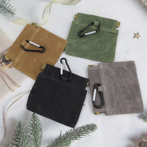 Pet Training Snack Bags Canvas Portable Outdoor Dog Food Storage Anti Loss Walking Feeding Bag Black Gray Khaki Military Green - Product Image 2