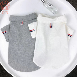Kualitas tinggi ramah lingkungan grosir diskon besar desain mewah katun peliharaan anjing Vesrt padat bernapas Tank Top kustom pakaian hewan peliharaan - Product Image 1