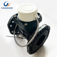 Compteur d'eau Woltman en plastique DN50-DN200, IP68, à bride, sortie impulsionnelle, type turbine, ISO4064, pour eau froide propre