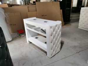 โต๊ะทำเล็บแบบหรูหรา5ปี,โต๊ะสีขาวมันวาวสูงสไตล์ฝรั่งเศสคลาสสิคปี<span class=keywords><strong>2022</strong></span>โต๊ะทำเล็บมือ - Product Image 3