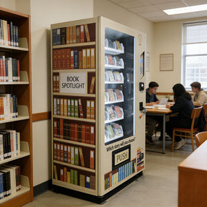 Distributeur automatique de magazines/livres VENDLIFE OEM/ODM, accès par pièces de monnaie/code QR/jeton pour bibliothèques et librairies de bandes dessinées - Product Image 3