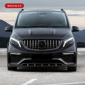 Kit de carrocería para <span class=keywords><strong>Benz</strong></span> v-class W447, actualización de estilo T, parachoques delantero de fibra de carbono, parachoques trasero, capó de parachoques de coche - Product Image 3