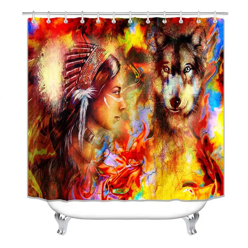 Wholesale amazon hot waterproof shower curtains cheap colorful shower curtains 3d bathroom