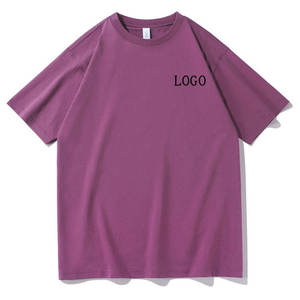 เสื้อยืดผู้ชายผ้าฝ้ายเรียบ แขนสั้น คอกลม ทรงปกติ สีพื้น ผ้าถักลำลอง ระบายอากาศได้ดี มีโลโก้ด้านหน้า - Product Image 3