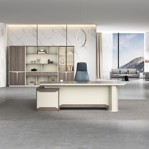 <span class=keywords><strong>Nouvelle</strong></span> table de bureau de direction de luxe au design moderne, ensemble de mobilier de bureau pour la maison, bureau de direction pour les directeurs adjoints, bureau du PDG - Product Image 5