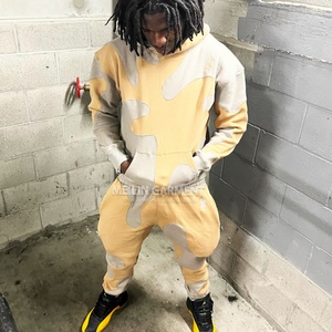 Clothing Manufacturer Custom Design logo Cut and <b>Sew</b> Sportswear Clothing Hoodiesand Sweatpants <b>Set</b> Two Piece Suit Tracksuit <b>Set</b> - Product Image 4
