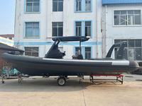 Bateau semi-rigide de 900 cm avec coque en aluminium, Achilles Hypalon, capacité de 18 personnes, avec cabine à toit rigide, luxe pour le sport, fournisseur chinois pour commandes en gros