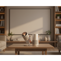 Projecteur domestique Play6e Android DLP 1080P haute luminosité, projecteur portable à cardan pour la maison, mobile