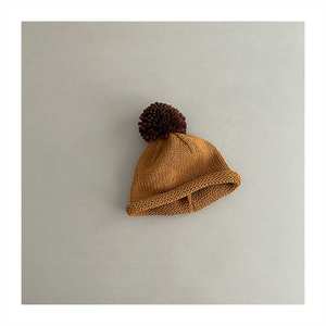 Ropa de bebé de algodón <span class=keywords><strong>orgánico</strong></span> neutro recién nacido de gran tamaño de punto elástico Topknot Bow Cute Baby Bonnet - Product Image 6