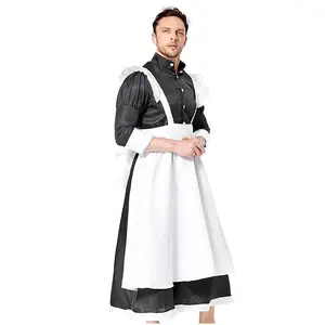 Robe de soubrette française pour <span class=keywords><strong>homme</strong></span>, <span class=keywords><strong>costume</strong></span> de cosplay de valet - Product Image 6