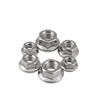 Écrou de blocage hexagonal à bride en acier inoxydable 304 316 DIN6923 M3 M4 M5 M6 M8 M10 M12